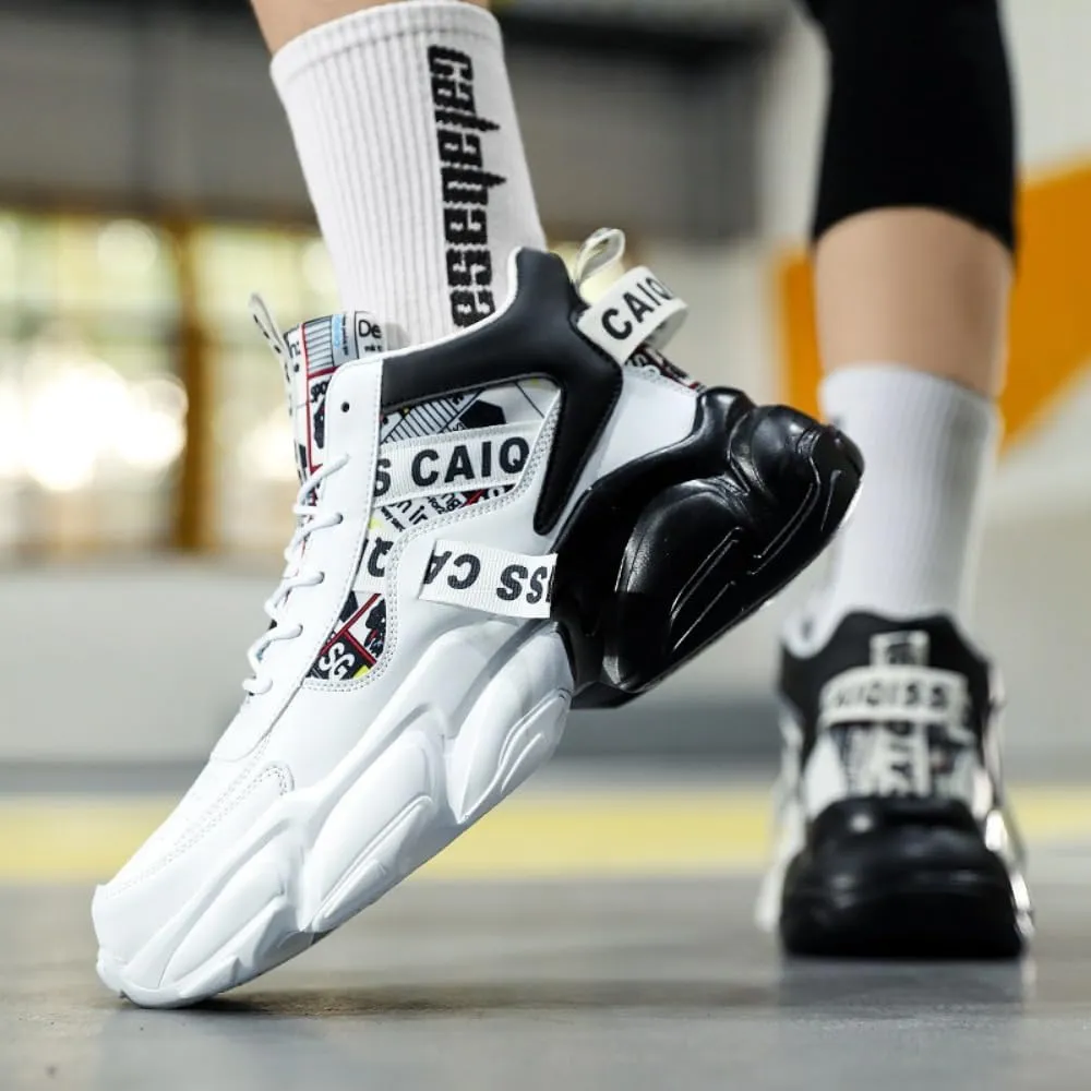 𝐌𝐞𝐧'𝐬 𝐖𝐚𝐥𝐤𝐢𝐧𝐠 𝐒𝐡𝐨𝐞𝐬 Chunky Sneakers Casual Trainers Fashion Workout Gym Tennis Shoes Trendy Youth Student Thick Sole for Men