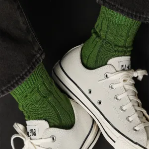 062131153 Wide Ribbed Short Socks M