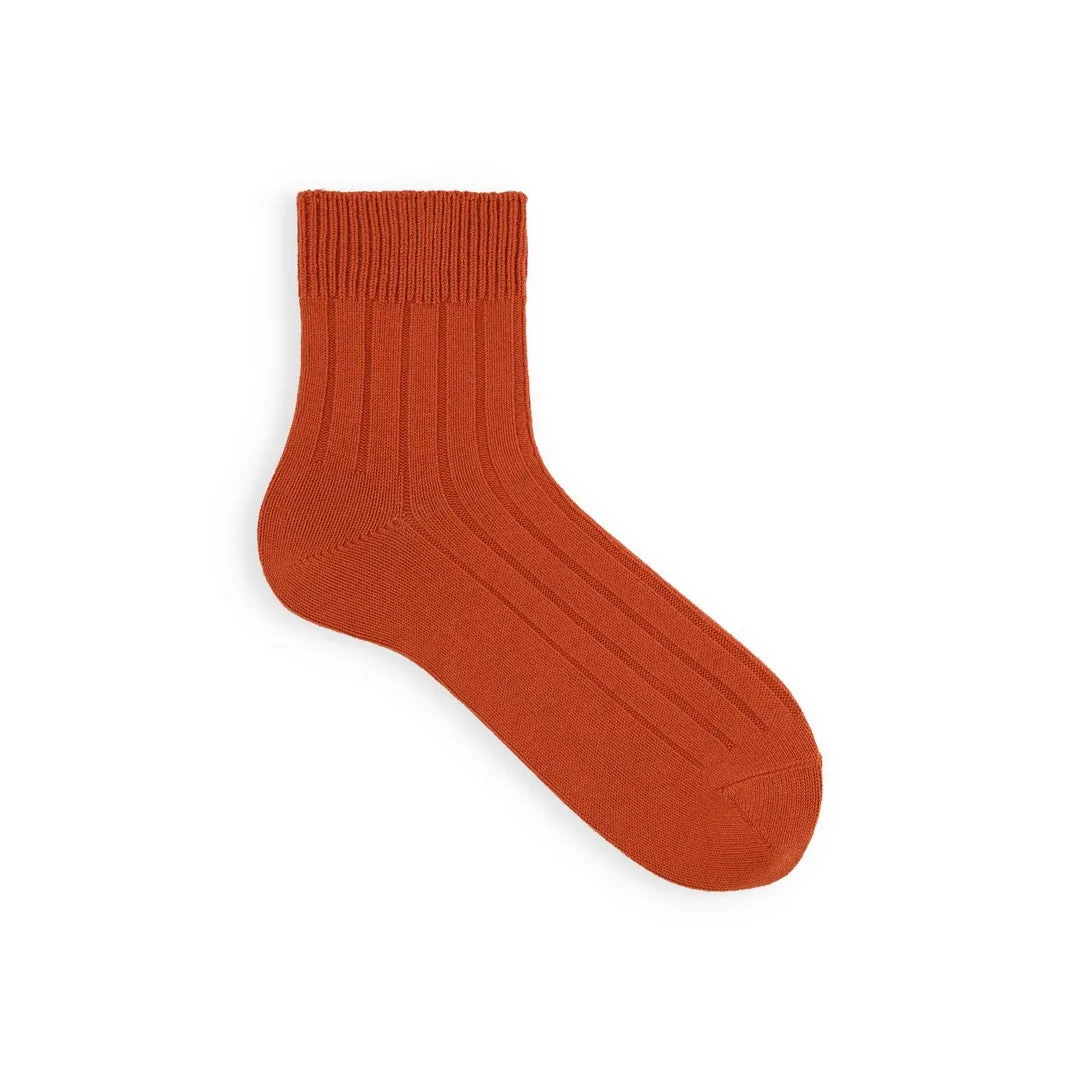 062131153 Wide Ribbed Short Socks M