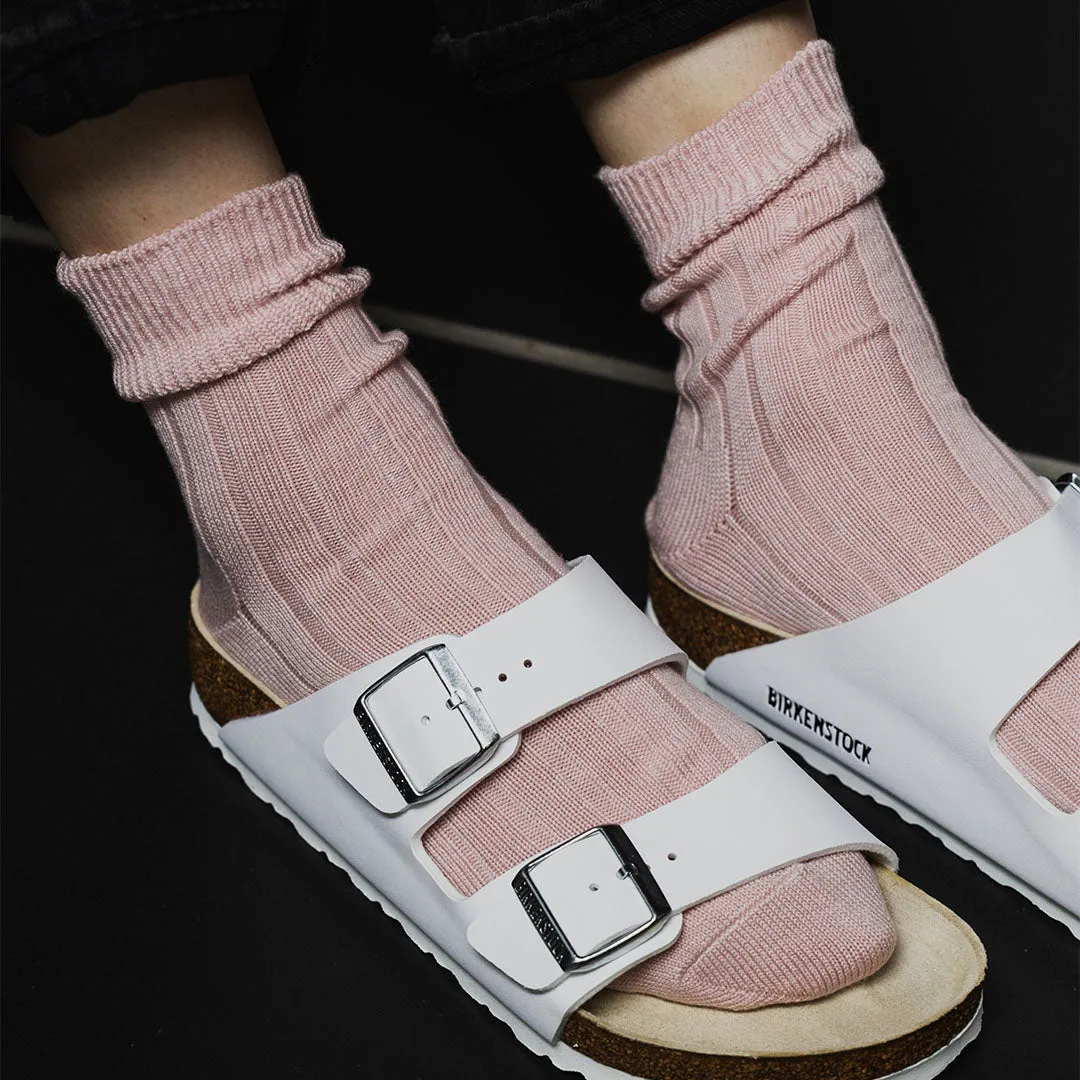 062131153 Wide Ribbed Short Socks M