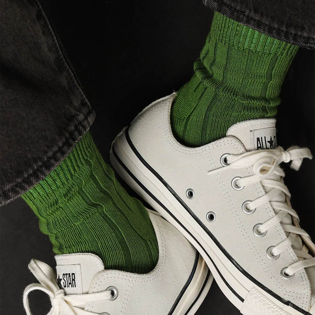062131153 Wide Ribbed Short Socks M