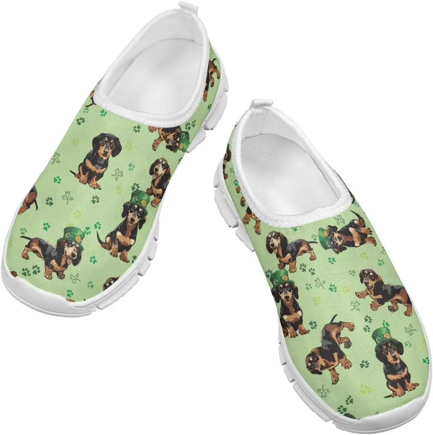 4 Leaf Shoes for Girls Running Slip On Shoes Size Little Kid St. Patrick's Day Shoes