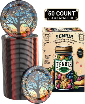 50Pcs Canning Lids Regular Mouth, Superb Canning Lids Not Easy to Rust Excellent Air Tightness, Thick Mason Jar Lids Prevent Warping - Food Grade Material