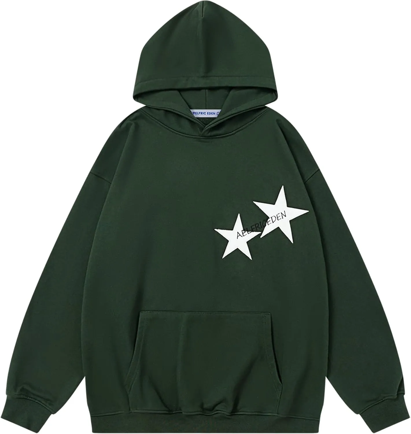Aelfric Eden Star Hoodies Y2k Oversized Graphic Hoodies Aesthetic 90s Crewneck Sweatshirt Long Sleeve Pullover Tops