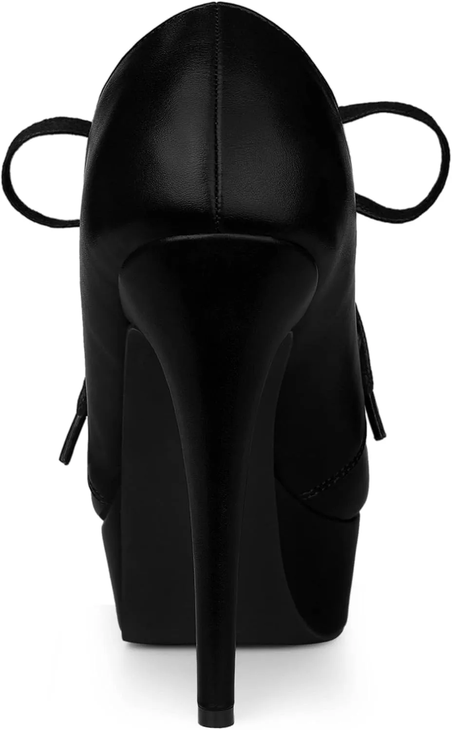 Allegra K Women's Platform Lace Up Round Toe Stiletto High Heel Ankle Booties