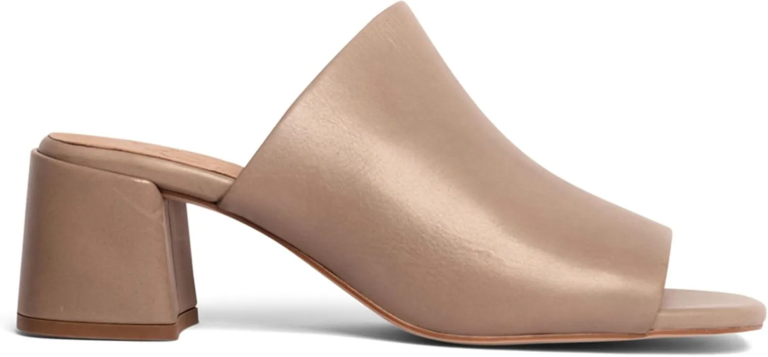 Anthony Veer Lotte Block Sandals for Women | Italian Leather Upper | Leather Lining | Ortholite® Cushioned Footbed | Natural Neolite Outsole
