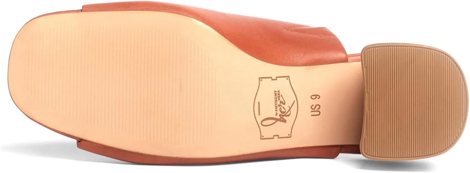Anthony Veer Lotte Block Sandals for Women | Italian Leather Upper | Leather Lining | Ortholite® Cushioned Footbed | Natural Neolite Outsole