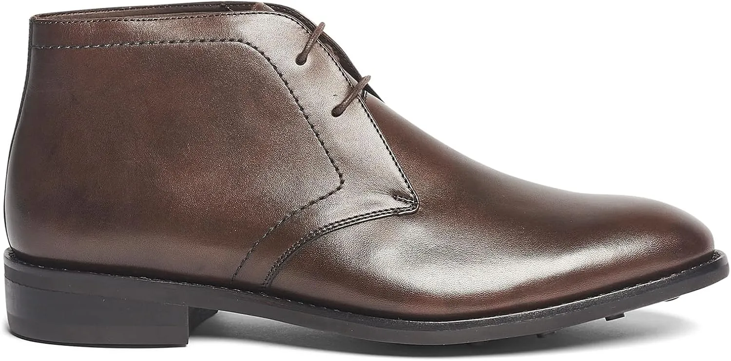 Anthony Veer Wilson Chukka Boots for Men | Pull-up Dress Boot | Goodyear Welt Construction | Durable Rubber Outsole & Cushioned Footbed | Full Grain Calfskin Leather/Suede Upper