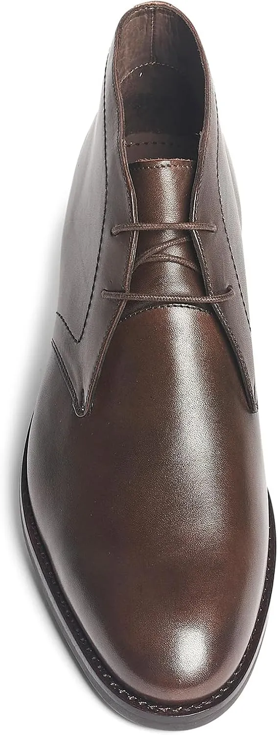 Anthony Veer Wilson Chukka Boots for Men | Pull-up Dress Boot | Goodyear Welt Construction | Durable Rubber Outsole & Cushioned Footbed | Full Grain Calfskin Leather/Suede Upper