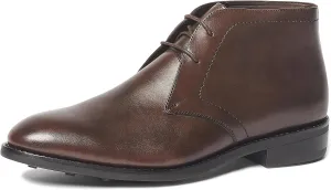 Anthony Veer Wilson Chukka Boots for Men | Pull-up Dress Boot | Goodyear Welt Construction | Durable Rubber Outsole & Cushioned Footbed | Full Grain Calfskin Leather/Suede Upper