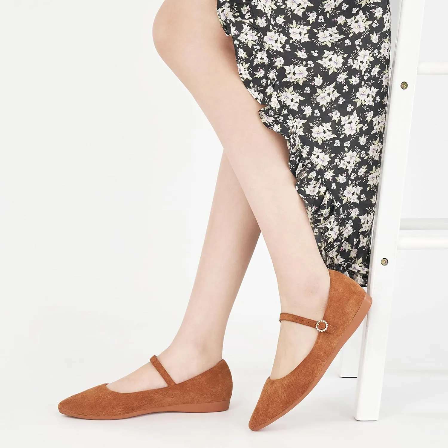 Aomigoct Ballet Flats Shoes for Women: Dressy Comfortable Wedding Flat - Ladies Dress Casual Walking Shoe