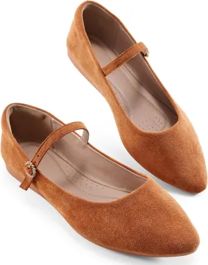 Aomigoct Ballet Flats Shoes for Women: Dressy Comfortable Wedding Flat - Ladies Dress Casual Walking Shoe