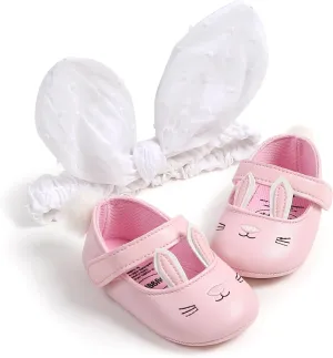 Baby Girls Mary Jane Flats with Bowknot Floral Princess Wedding Dress Shoes Soft Newborn Infant Crib First Walkers Prewalker