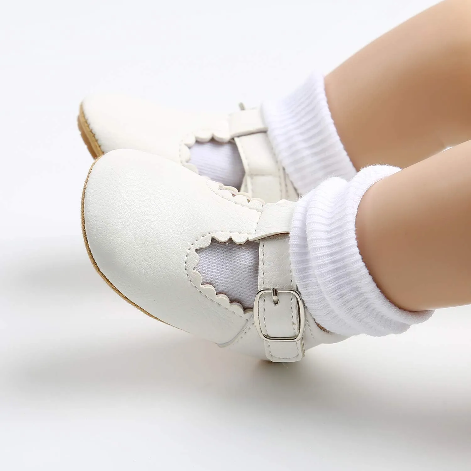 Baby Girls Mary Jane Flats with Bowknot Floral Princess Wedding Dress Shoes Soft Newborn Infant Crib First Walkers Prewalker