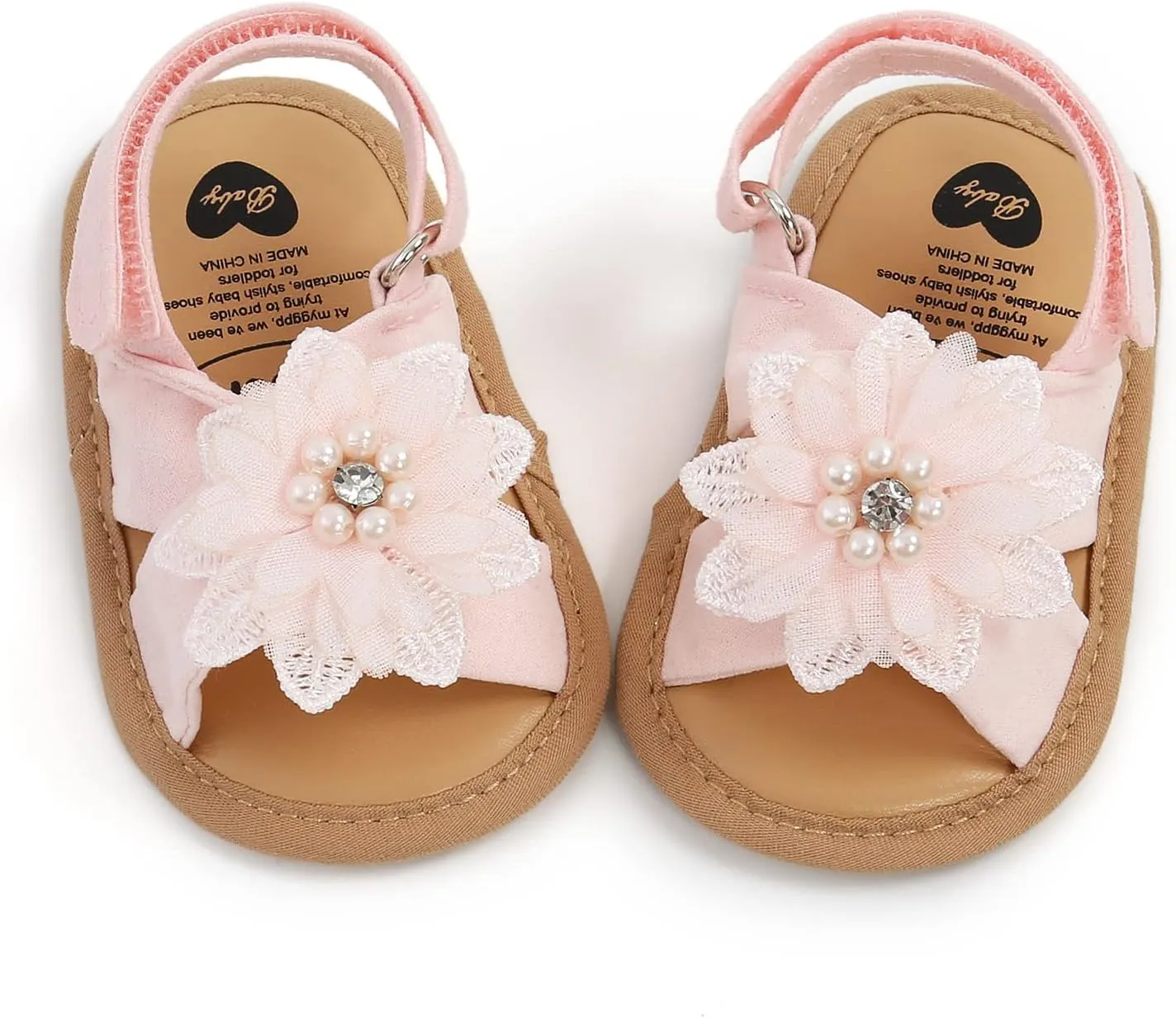 Baby Girls Mary Jane Flats with Bowknot Floral Princess Wedding Dress Shoes Soft Newborn Infant Crib First Walkers Prewalker