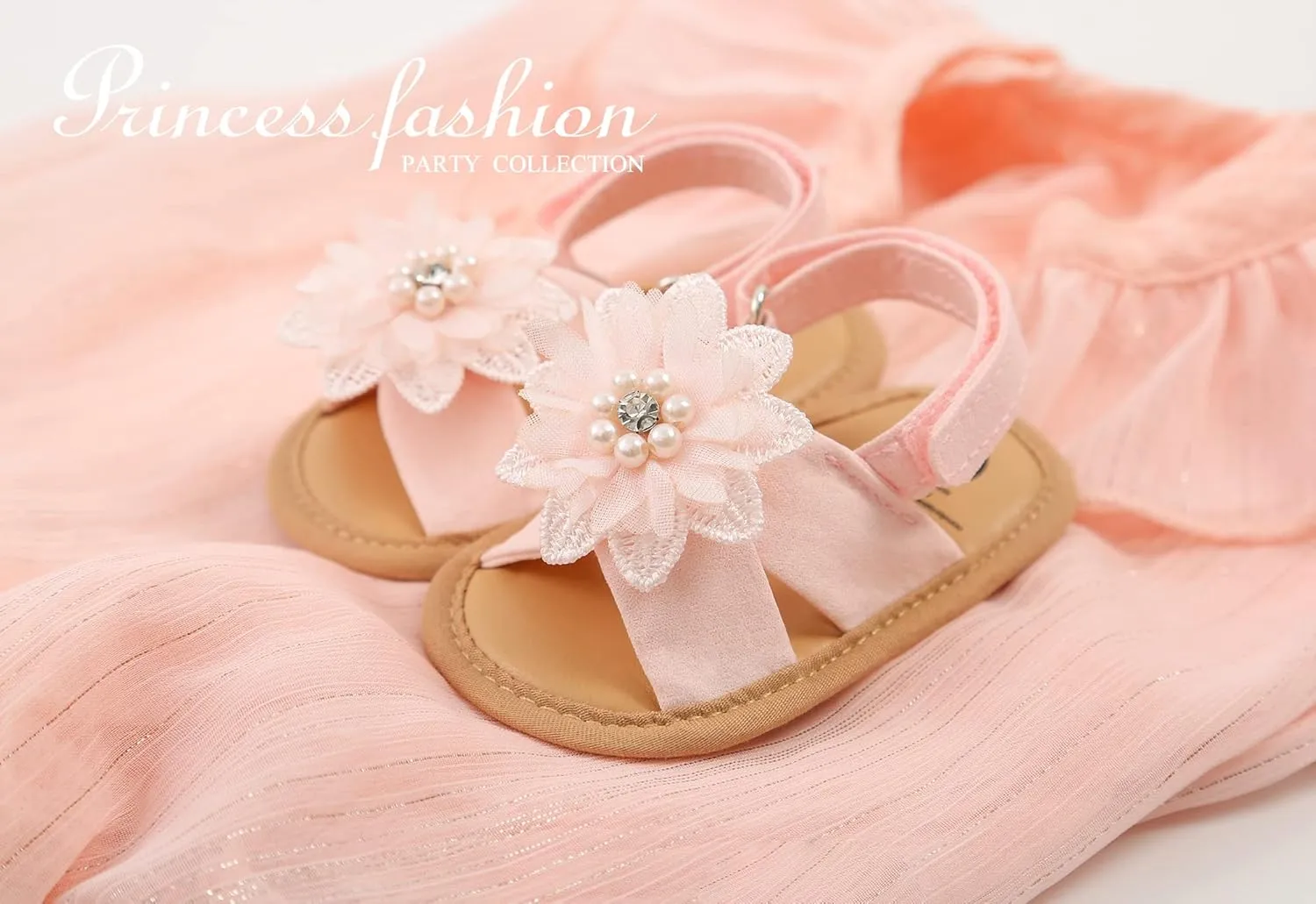 Baby Girls Mary Jane Flats with Bowknot Floral Princess Wedding Dress Shoes Soft Newborn Infant Crib First Walkers Prewalker