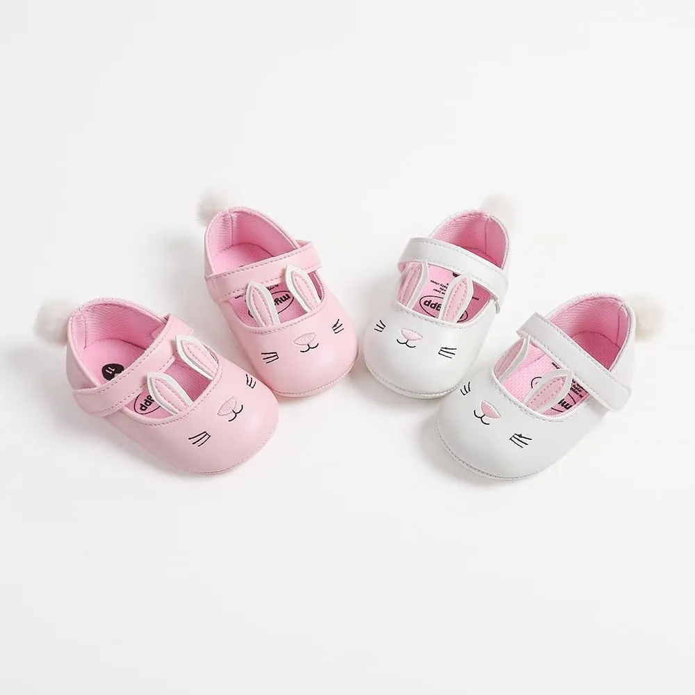 Baby Girls Mary Jane Flats with Bowknot Floral Princess Wedding Dress Shoes Soft Newborn Infant Crib First Walkers Prewalker