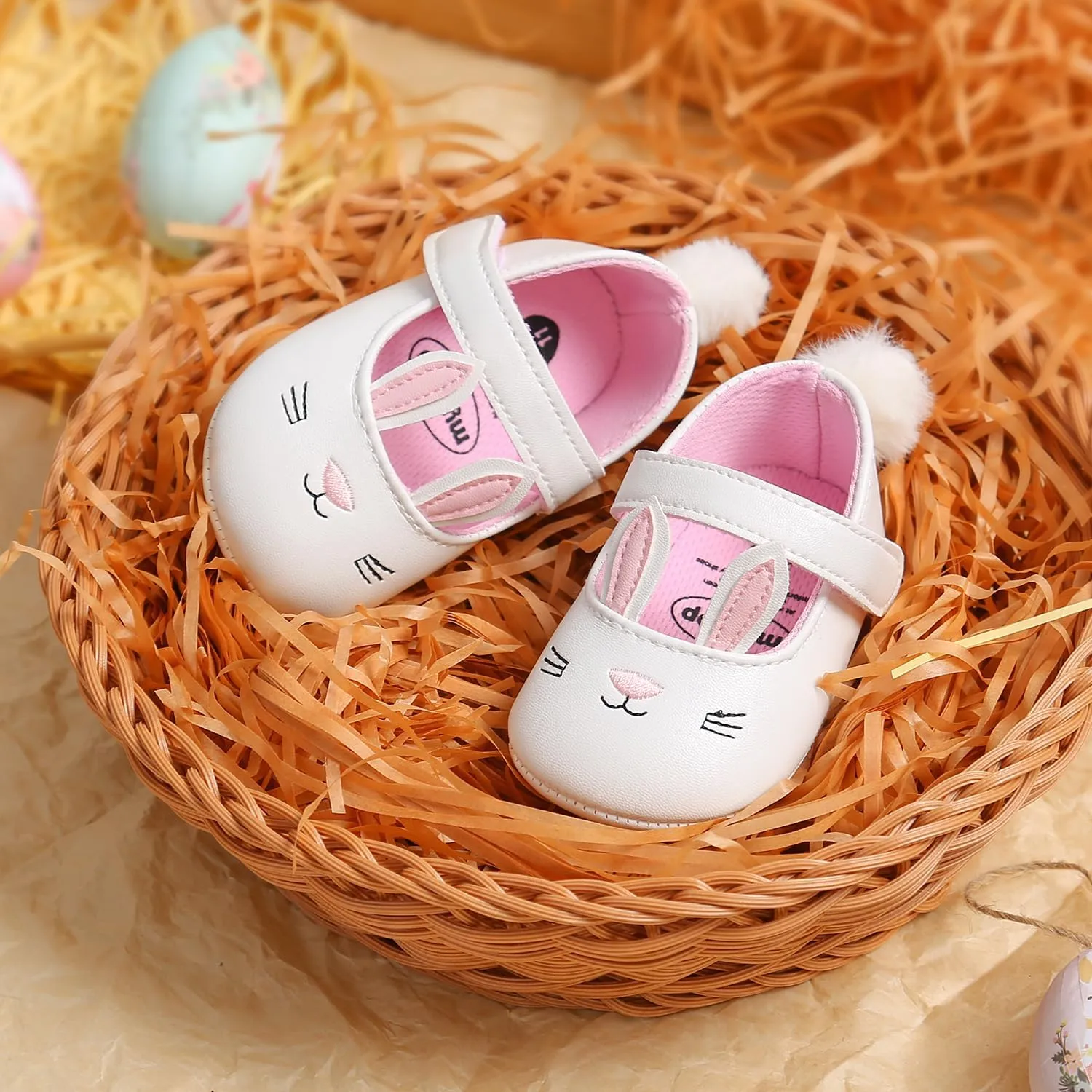 Baby Girls Mary Jane Flats with Bowknot Flowers Soft Newborn Infant First Walkers Crib Shoes Wedding Party Christmas Dress Shoes