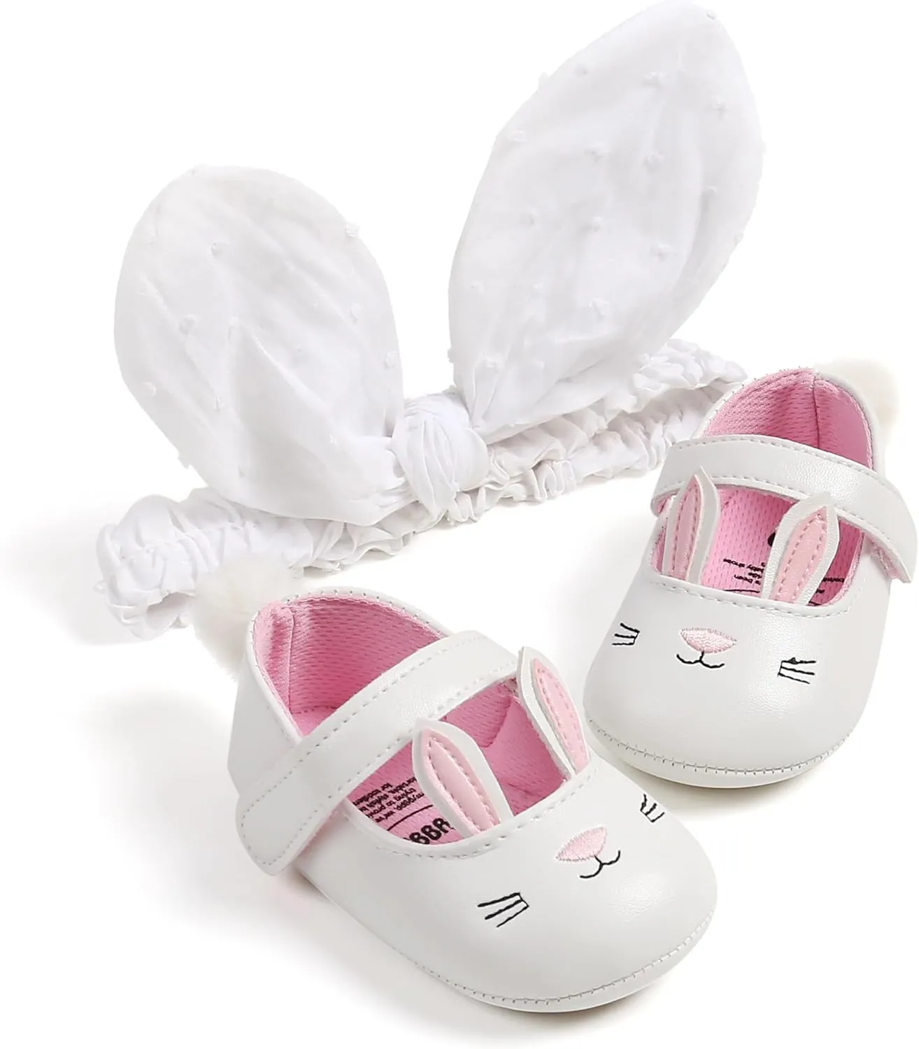 Baby Girls Mary Jane Flats with Bowknot Flowers Soft Newborn Infant First Walkers Crib Shoes Wedding Party Christmas Dress Shoes