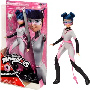 BANDAI Miraculous Ladybug and Cat Noir Toys Multimouse Fashion Doll | Articulated 26cm Doll with Accessories Kwami | Superhero Figurine Dolls