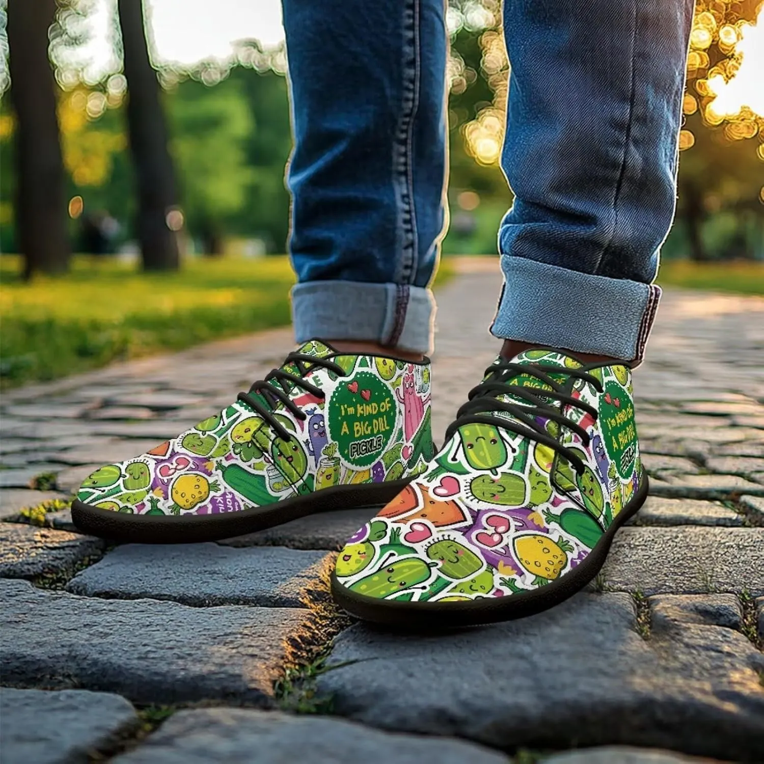 Barefoot Sneakers Mushroom Lace Up Shoes for Women Trendy Fruit Wide Minimalist Shoe Comfortable Running Walking Shoe