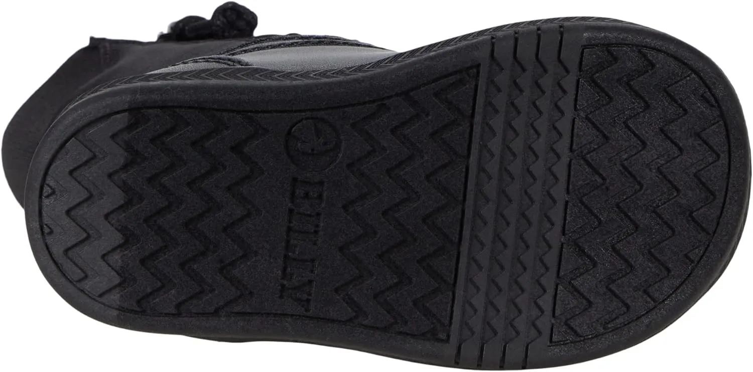BILLY Footwear Kids Rain for Toddlers - Dual Zipper, Closed and Raised Round Toe, Water Resistant High Boots