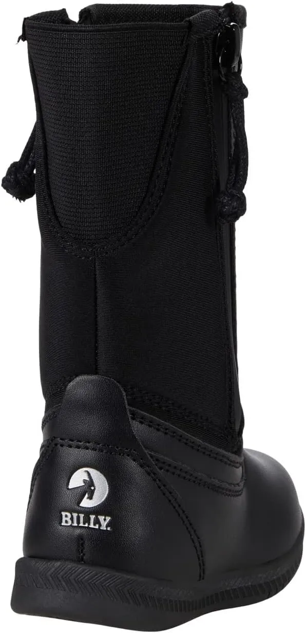 BILLY Footwear Kids Rain for Toddlers - Dual Zipper, Closed and Raised Round Toe, Water Resistant High Boots