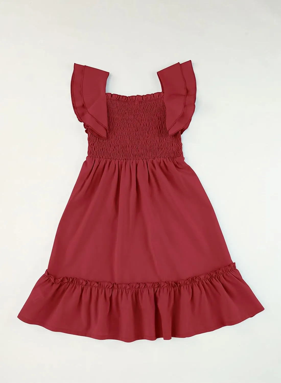 blibean Tween Girls Elegant Ruffle Sleeve Dresses Size 6-15 Years