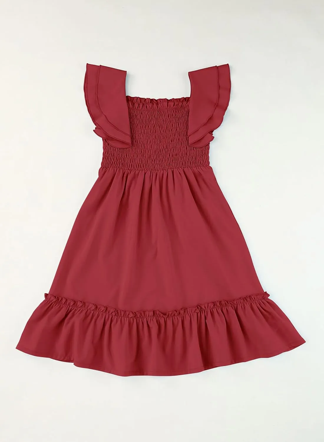 blibean Tween Girls Elegant Ruffle Sleeve Dresses Size 6-15 Years
