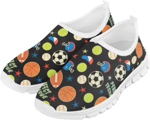 Boys Tennis Shoes Cute Slip On Sneakers for Little Kids Running Shoes