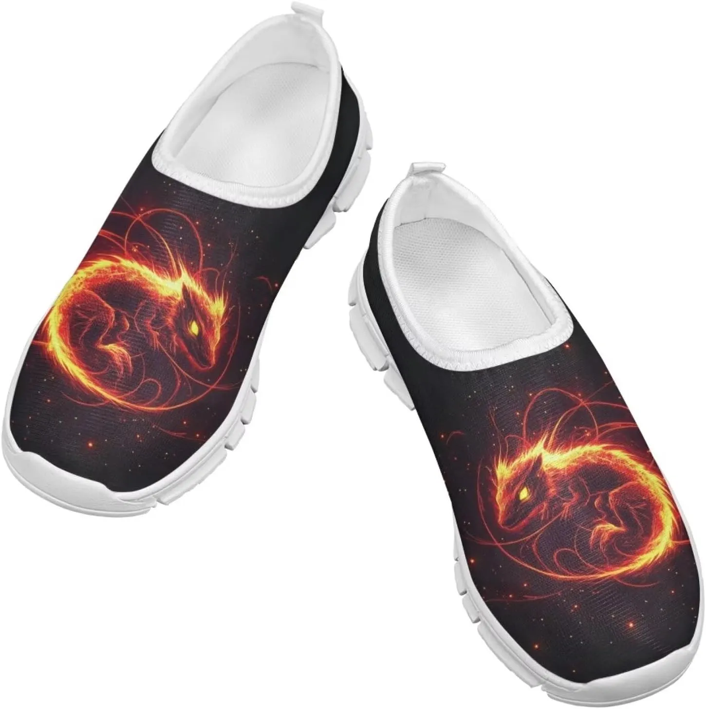 Boys Tennis Shoes Cute Slip On Sneakers for Little Kids Running Shoes