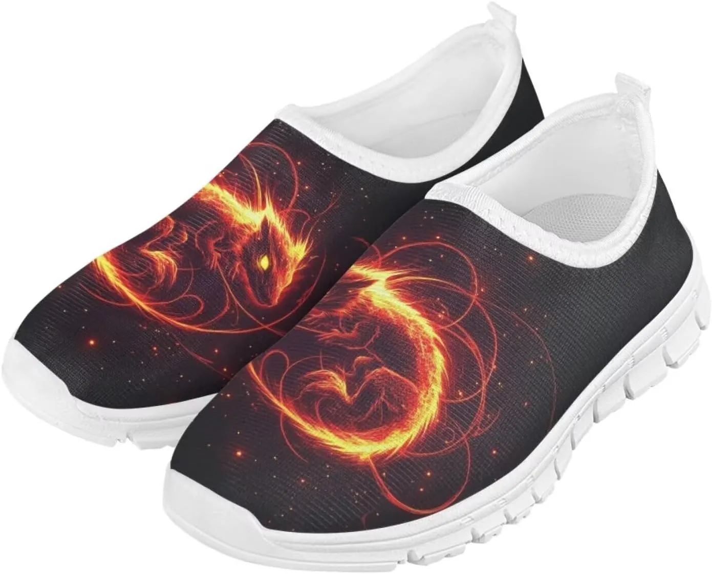Boys Tennis Shoes Cute Slip On Sneakers for Little Kids Running Shoes