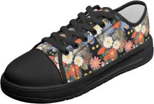 Canvas Shoes for Women Low Top Casual White Black Sneakers Womens Lace Up Fashion Comfortable Walking Shoes