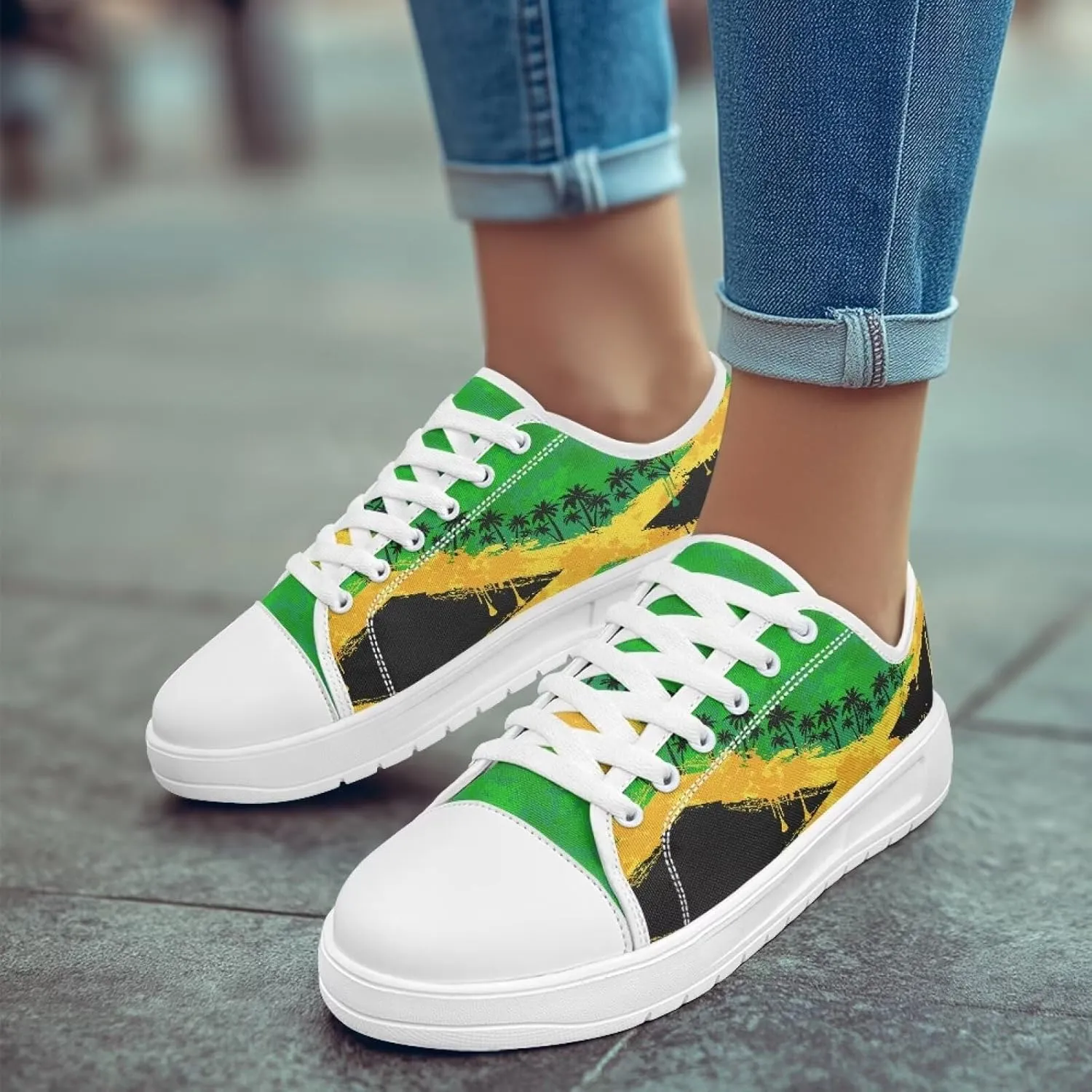 Canvas Shoes for Women Low Top Casual White Black Sneakers Womens Lace Up Fashion Comfortable Walking Shoes