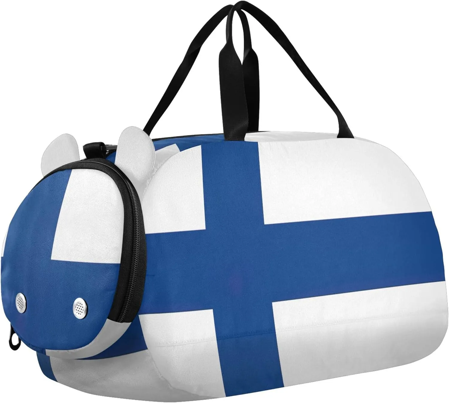 Carry on Duffel Bag Boy Finland Flag Overnight Bags Toddler Travel Duffle Bags Girls Tote Gym Duffle Kids Luggage
