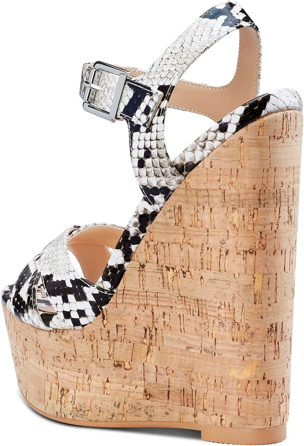 Castamere Womens High-Heel Platform Wedge Heel Sandals Slingback Sexy Ankle Strap Open Toe 16CM Heels