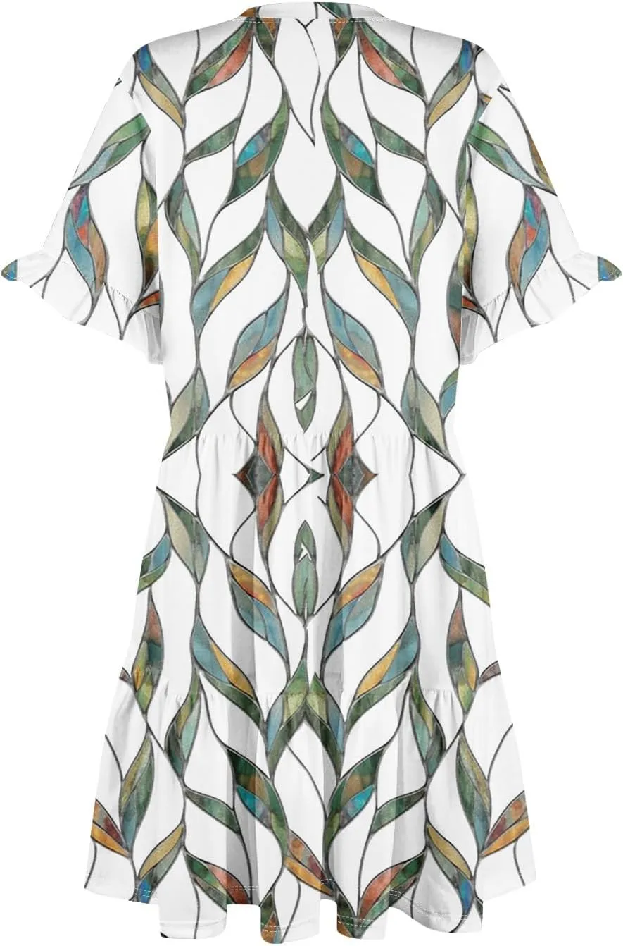 Casual Dresses for Women, Flowy Travel Vacation Elegant Trendy Boho Sundresses for Women