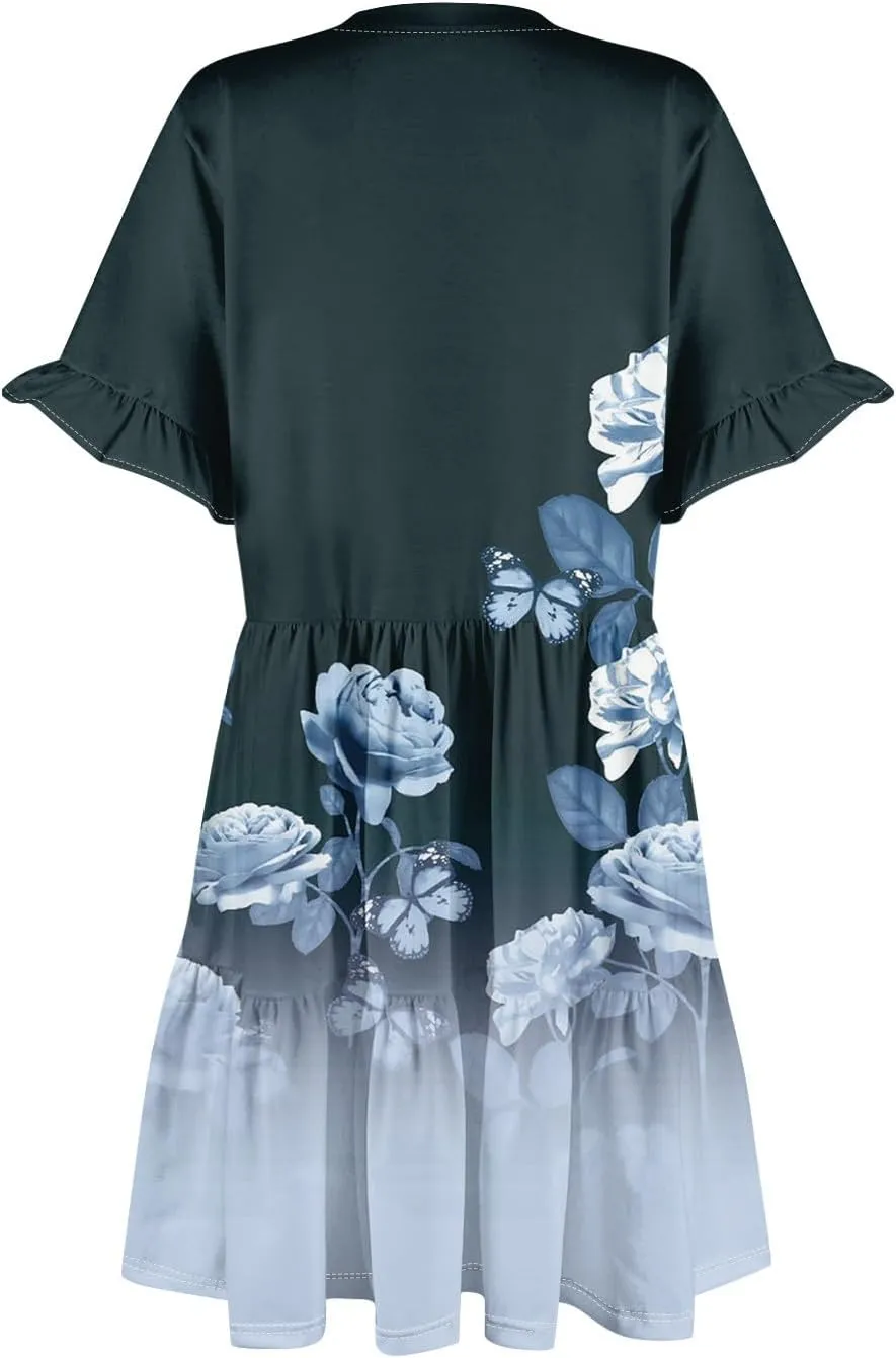 Casual Dresses for Women, Flowy Travel Vacation Elegant Trendy Boho Sundresses for Women