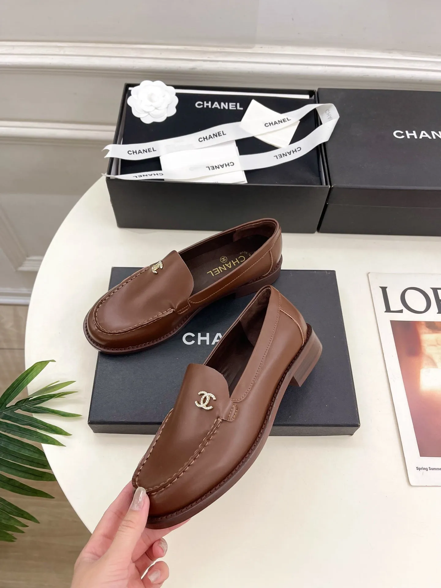 CC 25S Loafer Chocolate Calfskin