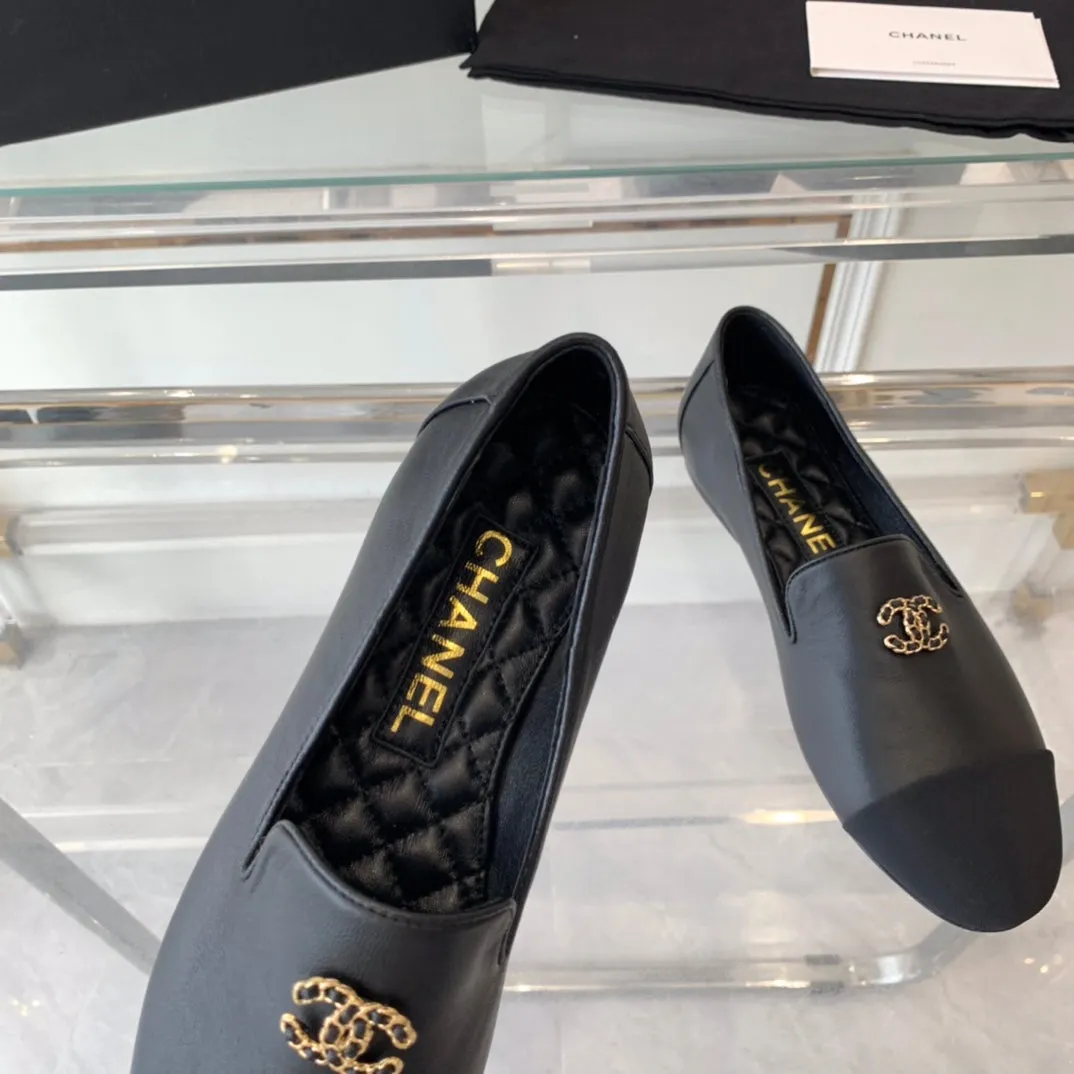 cc loafer black lambskin black grosgrain