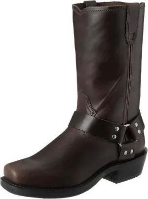 CHUUMEE Men's Classic Western Cowboy Square Toe Embroidered Cowboy Boots，Men's Square Toe Side Zip Ankle Boots