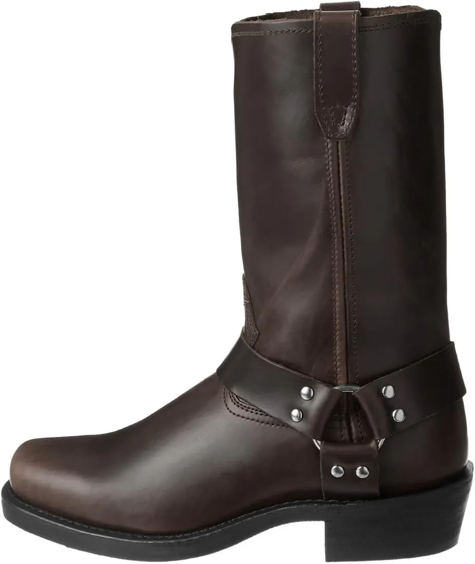 CHUUMEE Men's Classic Western Cowboy Square Toe Embroidered Cowboy Boots，Men's Square Toe Side Zip Ankle Boots