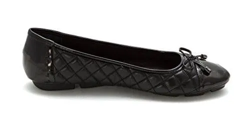 Cillian Leather Ballet Flats Black Size 85