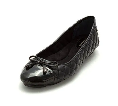 Cillian Leather Ballet Flats Black Size 85