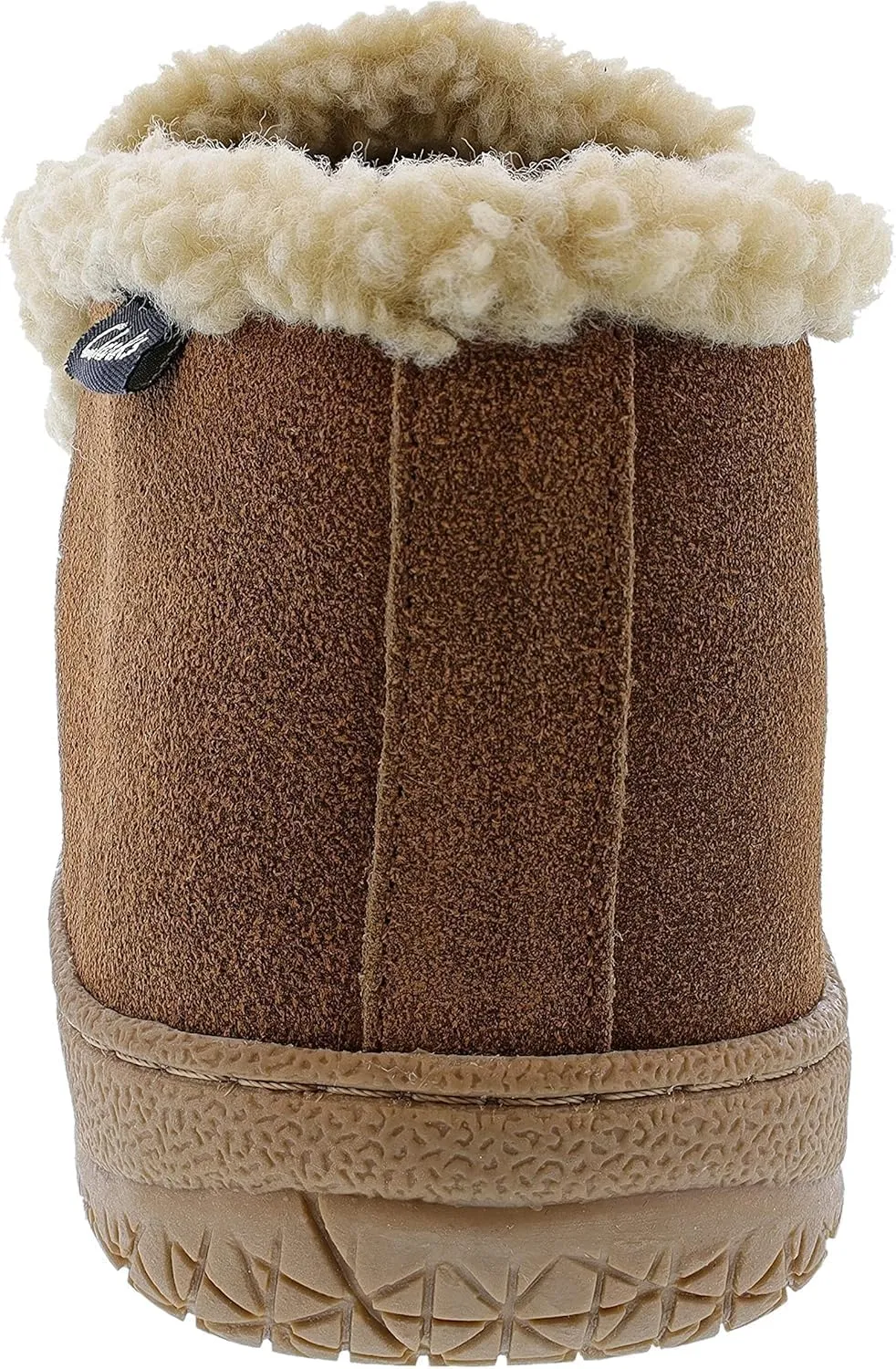 Clarks Men's Suede Leather Sherpa Lined Ankle Bootie Slippers, JMH1952 - Indoor/Outdoor Slip-Ons - Comfy & Durable Ankle Boots with Plush Lining Padded Insole & Gripped Rubber Outsoles