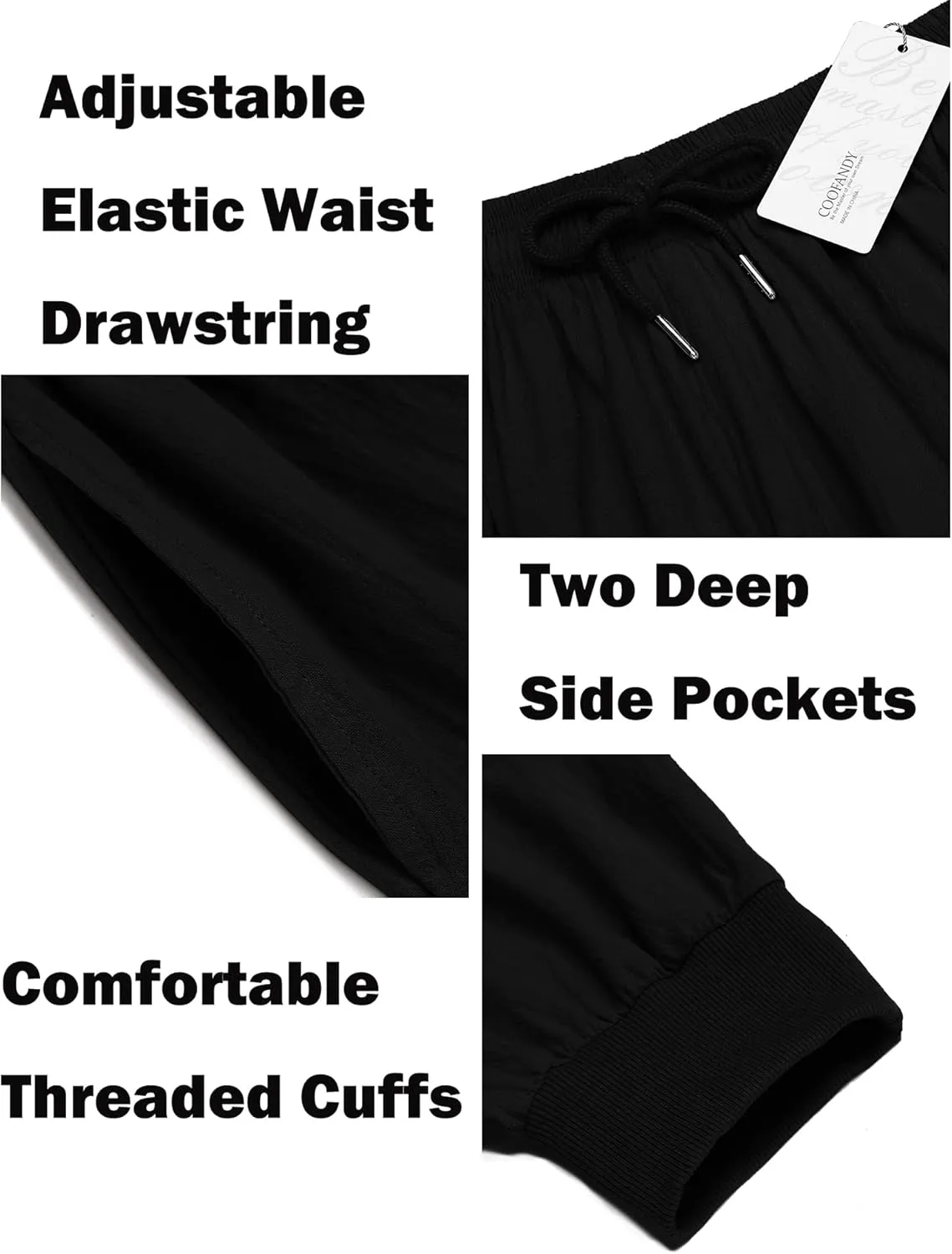 COOFANDY Men Hippie Harem Pants Baggy Linen Cotton Boho Yoga Pants Summer Beach Pants Casual Drop Crotch Trouser