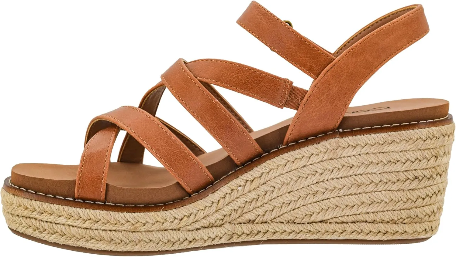Corkys Footwear Women's All Nighter 3-Inch Wedge - Features A Jute-wrapped Heel, An Elegant Strappy Upper, And Memory Foam EVA Insoles For All Day Comfort