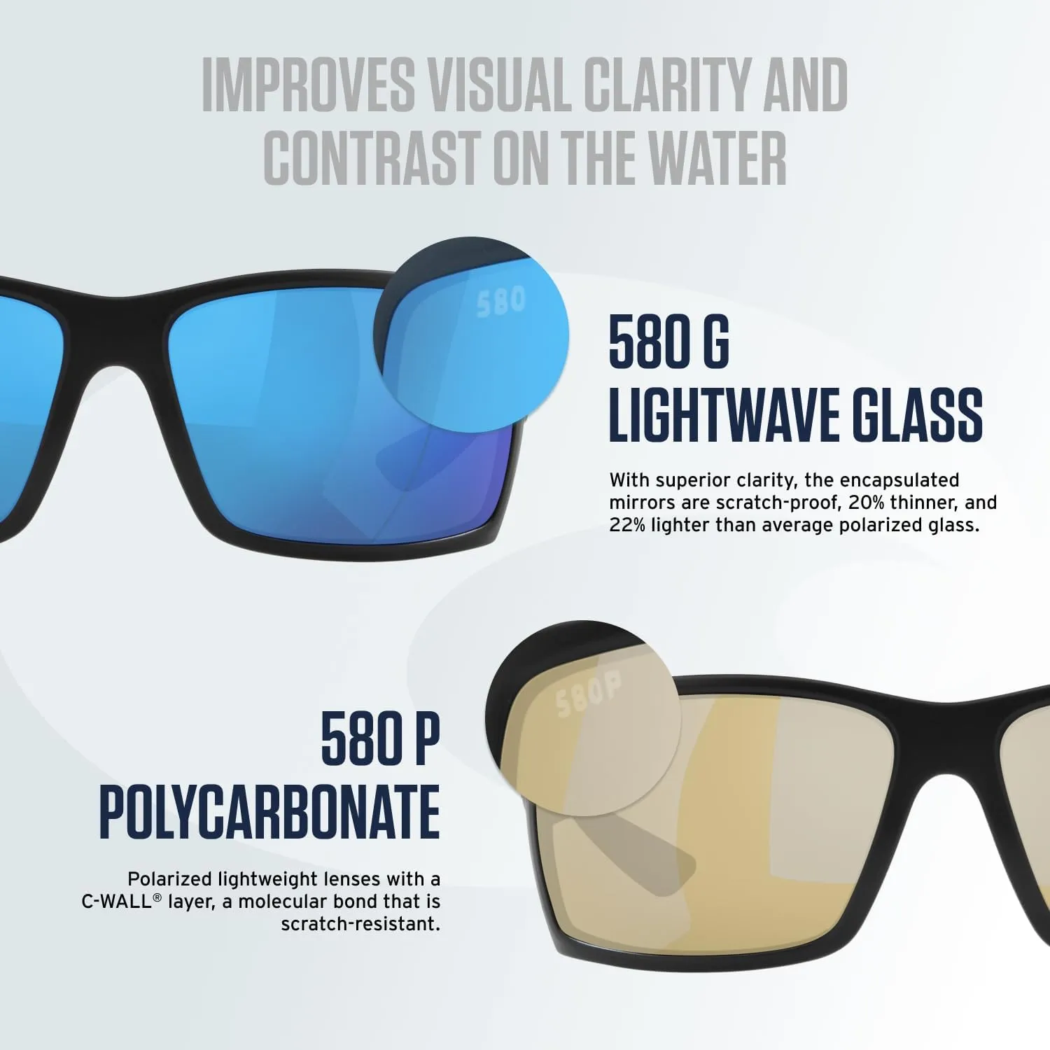 Costa Del Mar Women's Seadrift Rectangular Sunglasses