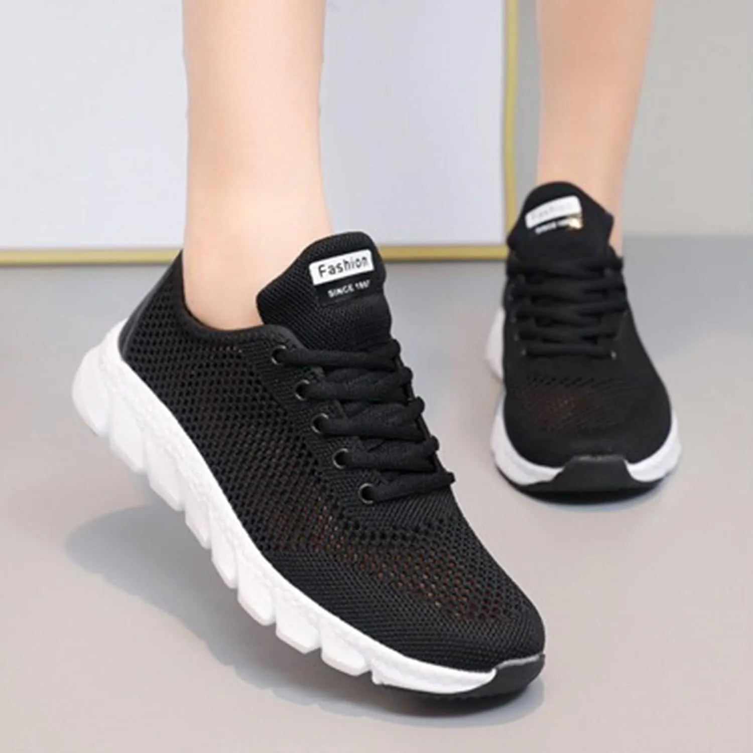 Cushion Comfortable Running Tennis Shoes for Women Sports Workout Gym Shoes for Running Standing All Day Shoe