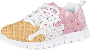 Cute Axolotl Girls Running Shoes Trendy Sneakers for Kids Athletic Shoes